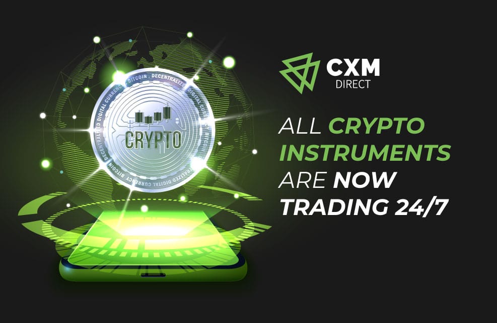 Trading cripto 24/7 en todos los instrumentos | CXM